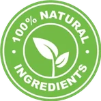 All natural ingredients leaf seal